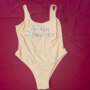 One piece bathing suit. Worn once